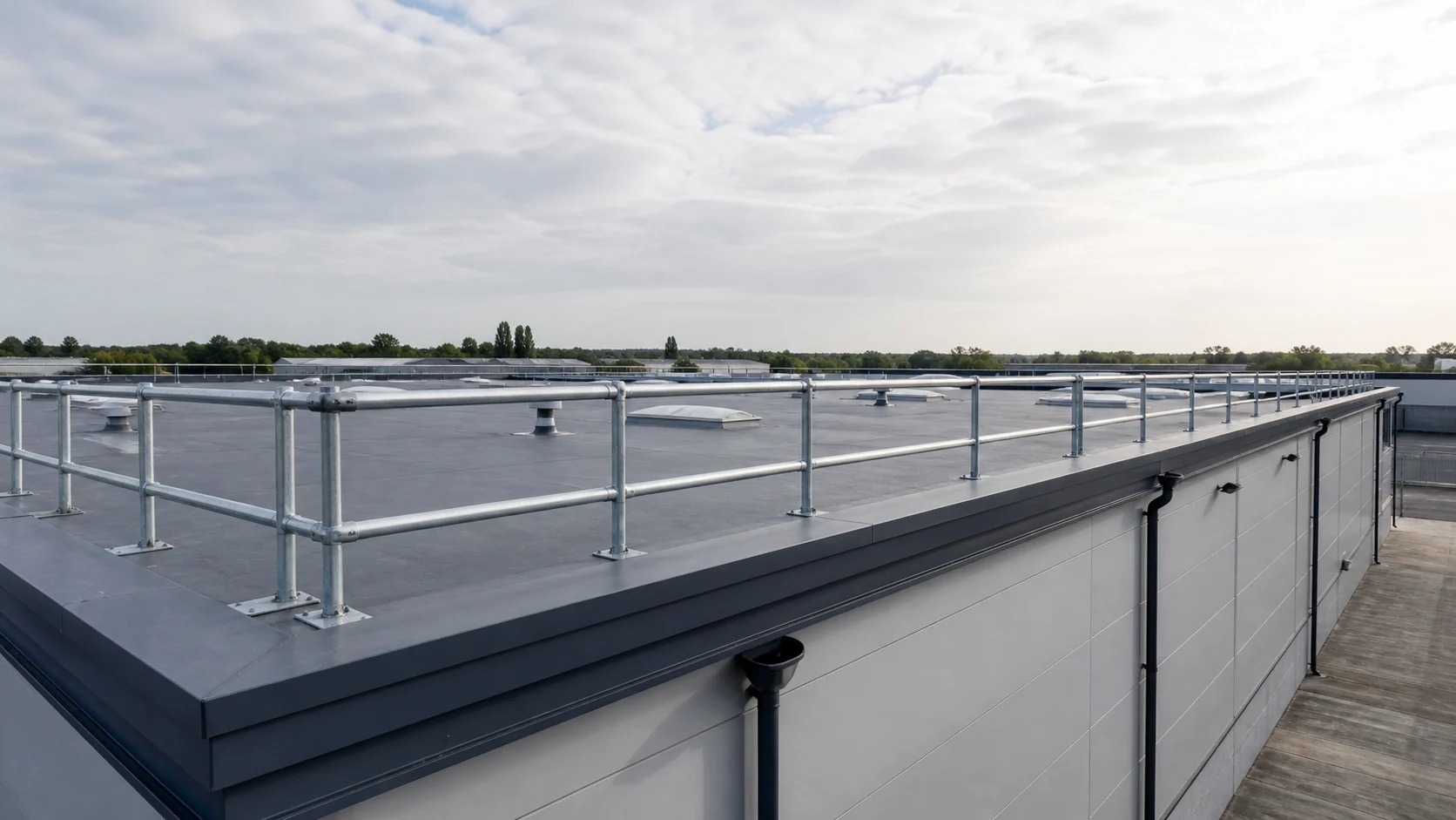 Commercial roof inspection and remedial work